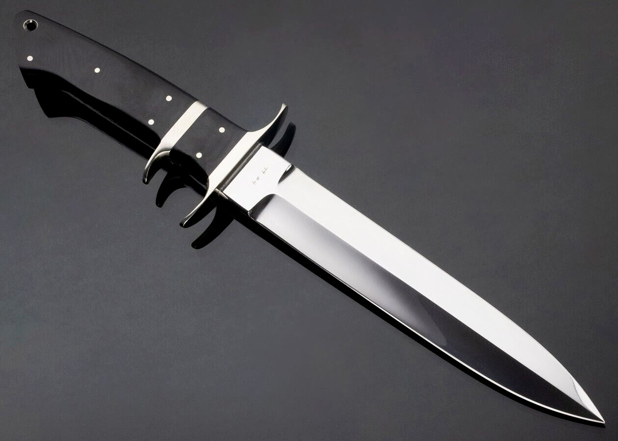 Custom Handmade Bob Loveless Sub Hilt Knife, Hunting Knife, D2 Steel Knife