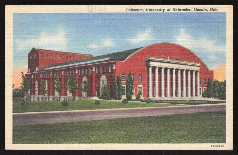Vintage Postcard - Coliseum, University of Nebraska, Lincoln, NE