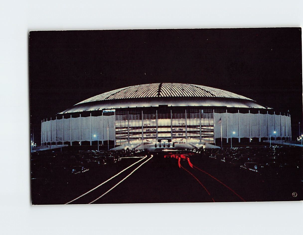Postcard The Astrodome At Night, Houston, Texas
