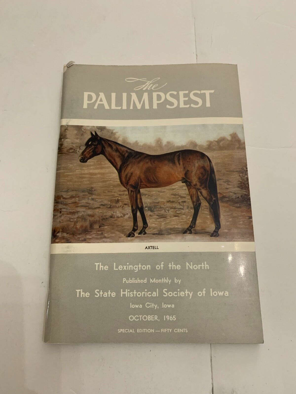 1965 The Palimpsest Magazine Historical Society Iowa Lexington Of The North