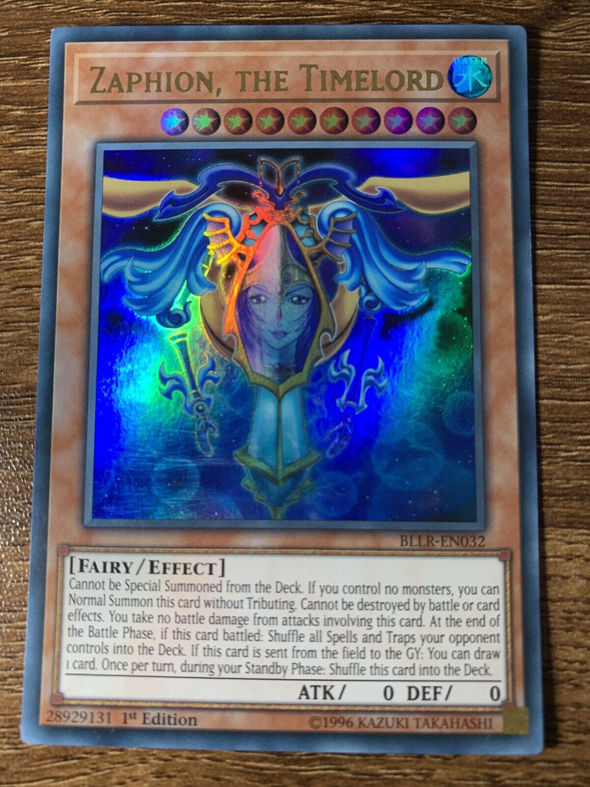 BLLR-EN032 Zaphion, The Timelord 1st Edition Ultra Rare NM YuGiOh Card