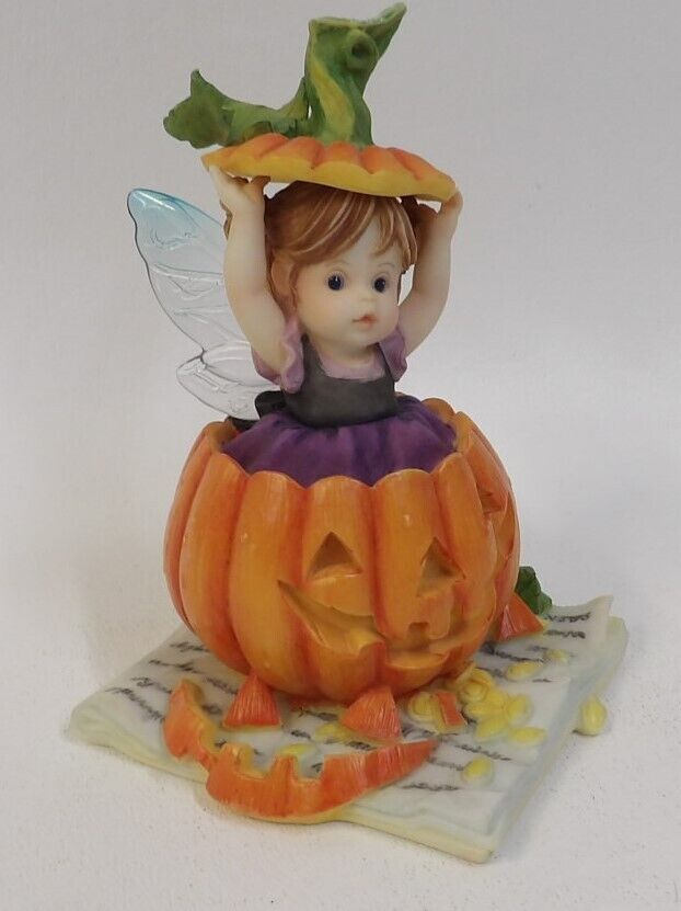 Enesco My Little Kitchen Fairies Halloween Jack O Lantern Pumpkin Fairy
