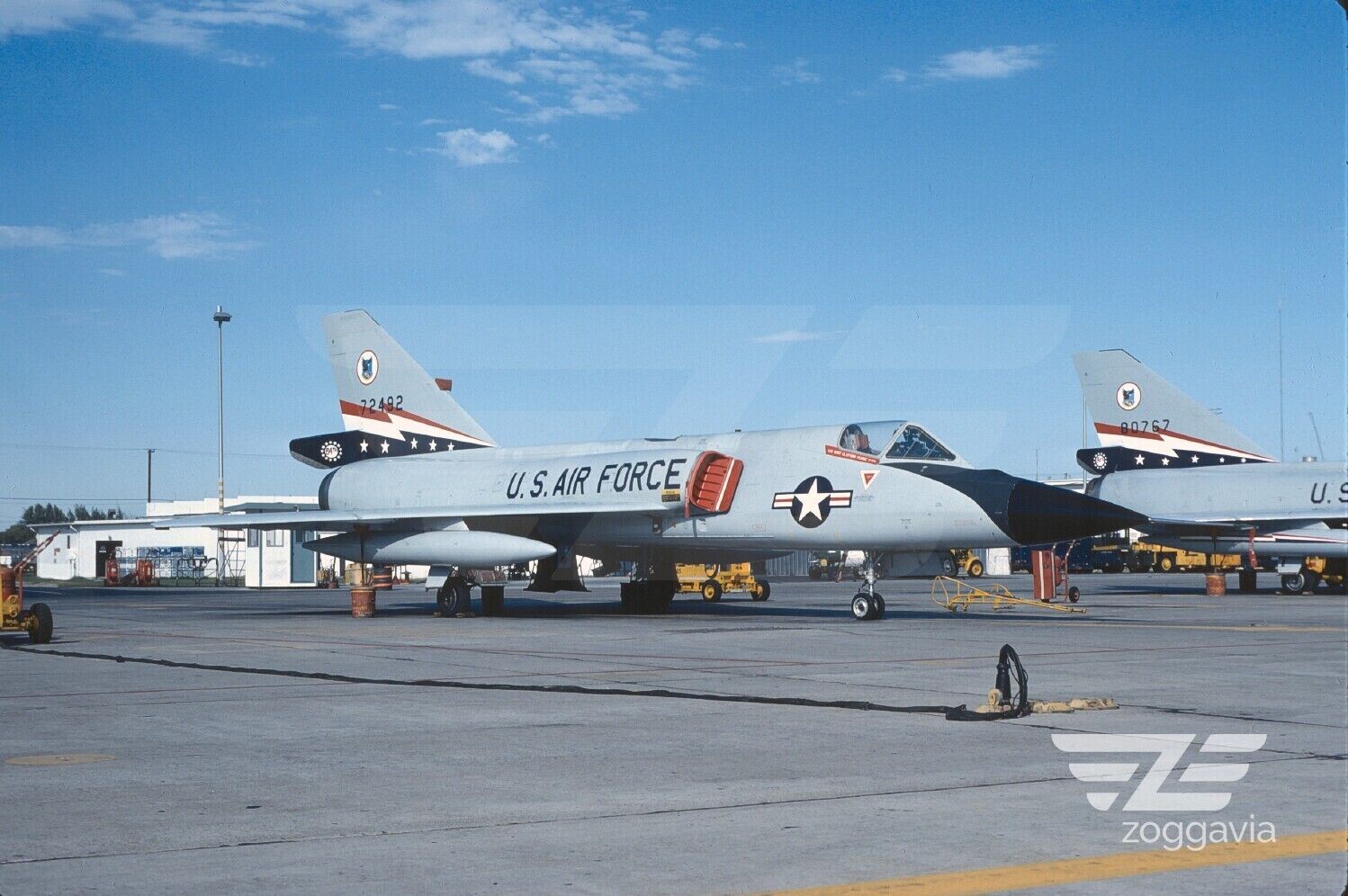 Aircraft Slide 57-2492 F-106 U.S. Air Force, USAF, 1978