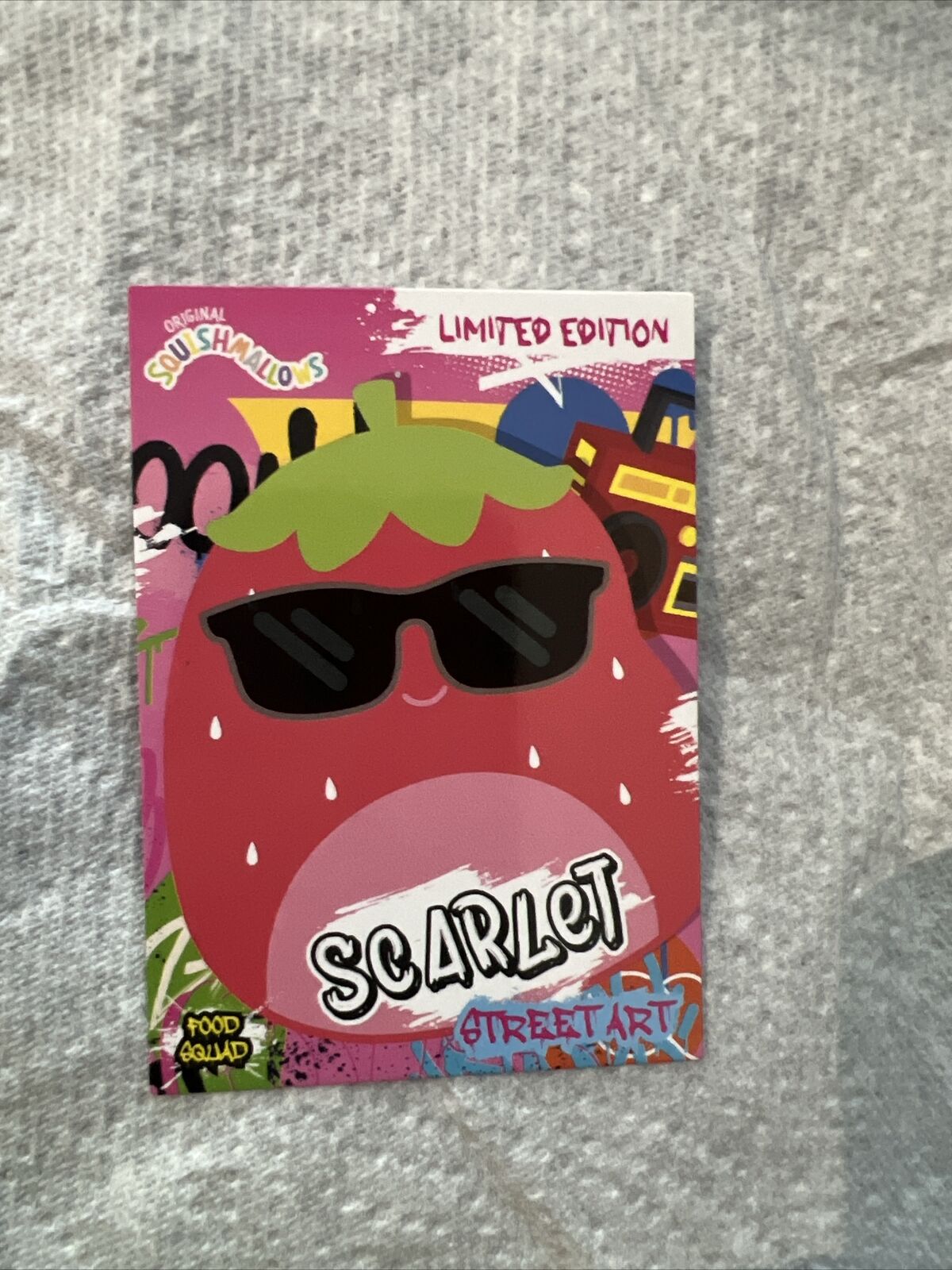 Squishmallows Limited Edition Trading Card. SCARLOT. STREET ART. NEW