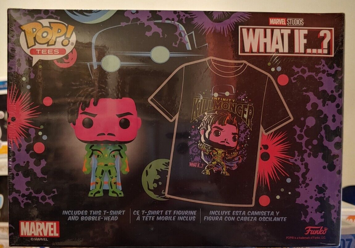 Marvel What if Funko Pop Figure with T-Shirt M Brand New in Box