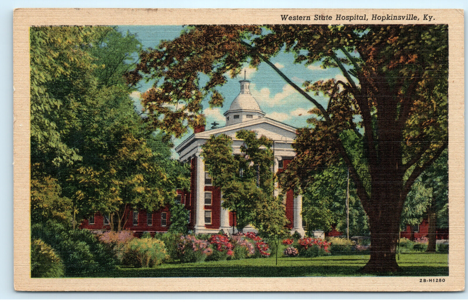 Hopkinsville Kentucky Western State Hospital Vintage Postcard F12