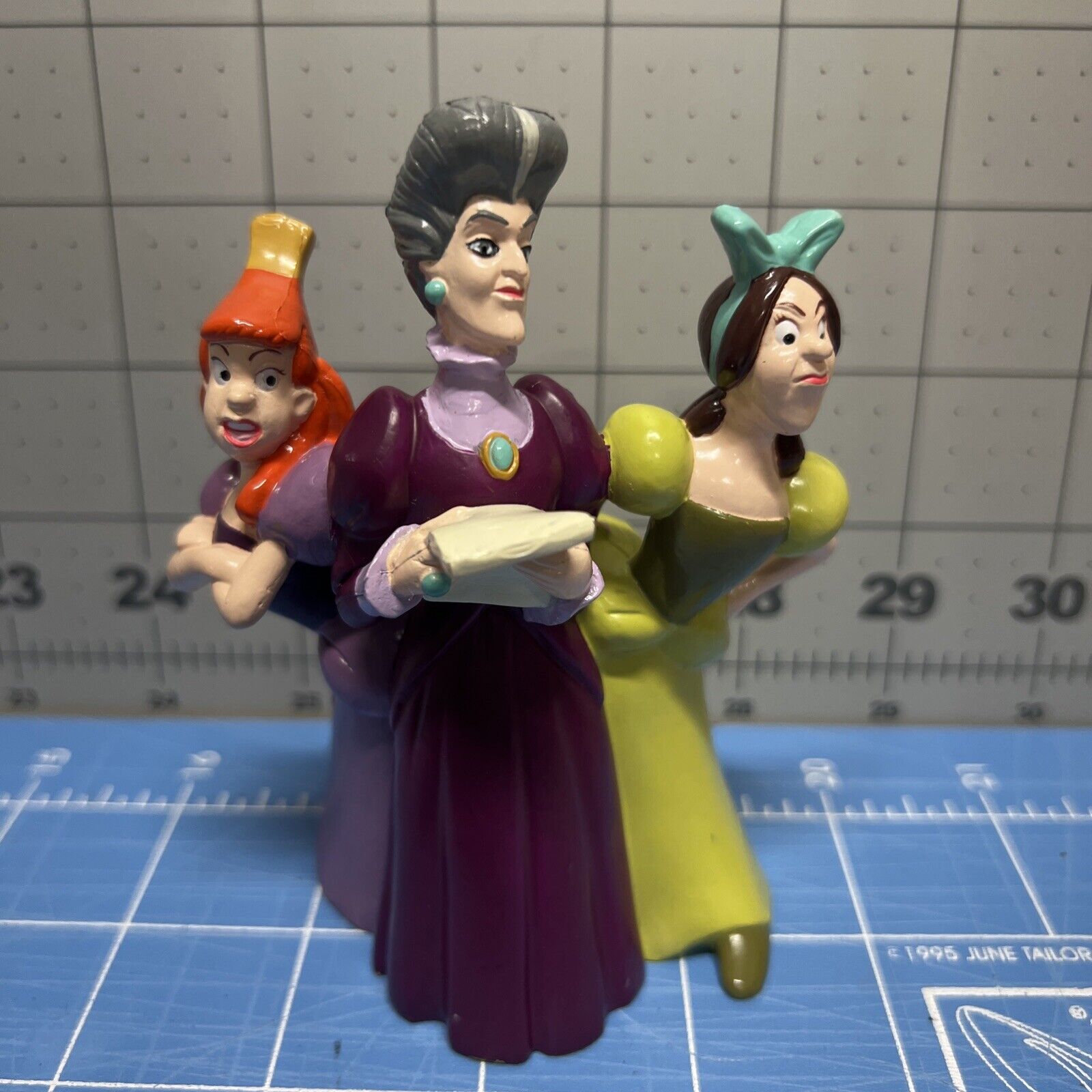 Vintage Disney Cinderella Evil Stepmom and Sisters Figurine Lil Classics PVC