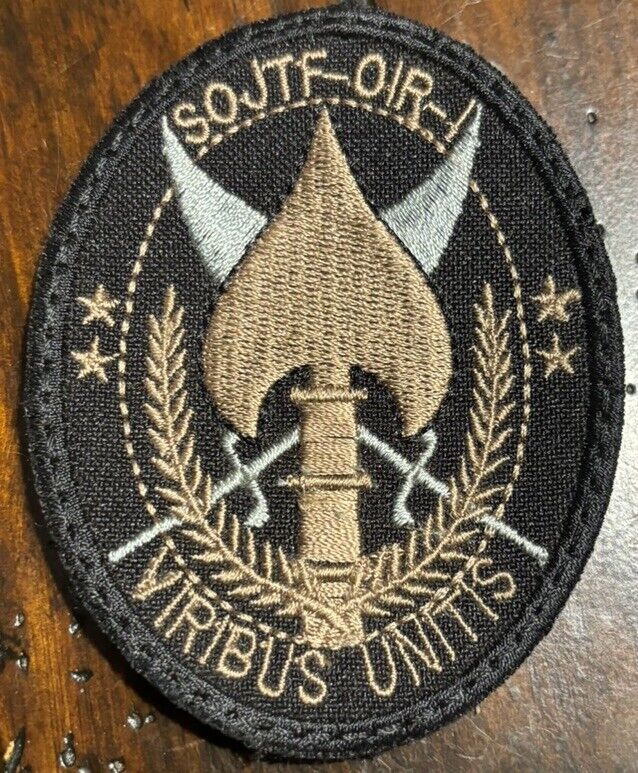 Special Ops Joint Task Force Operation Inherent Resolve 4x3 Patch Black Edge New
