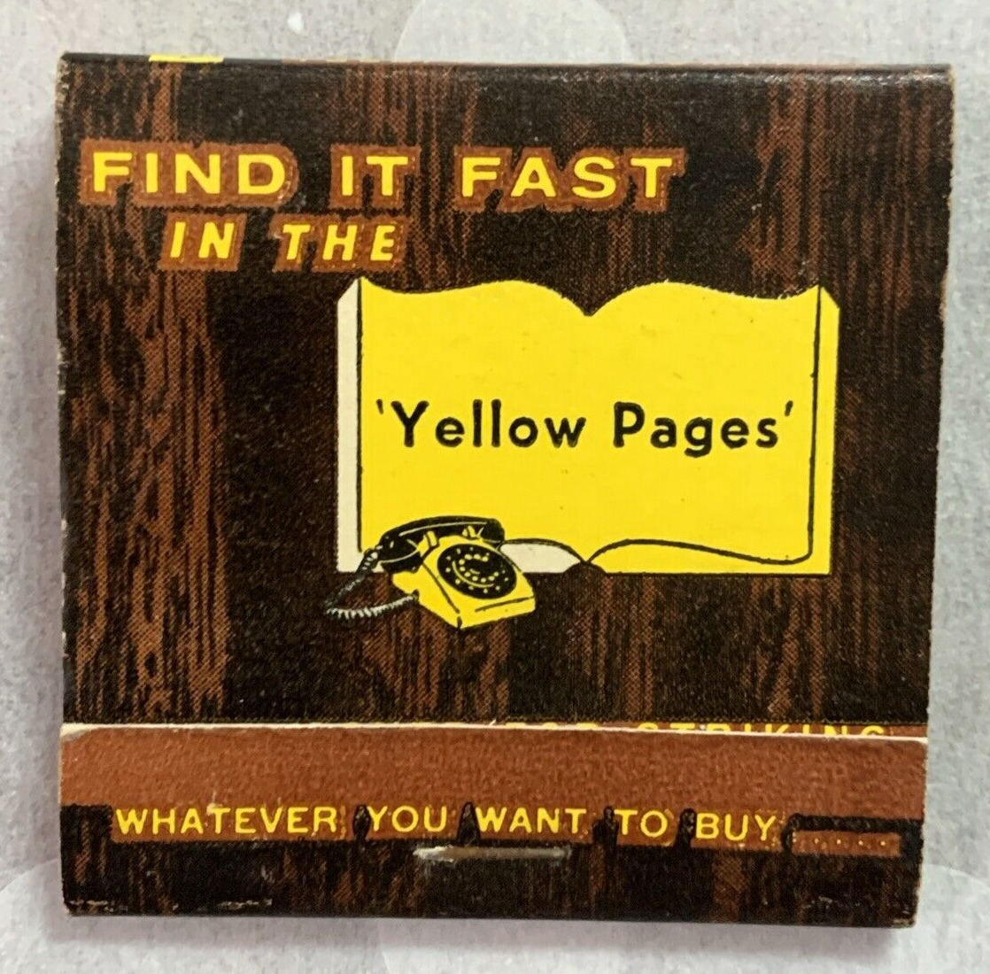 Matchbook Yellow Pages #0170