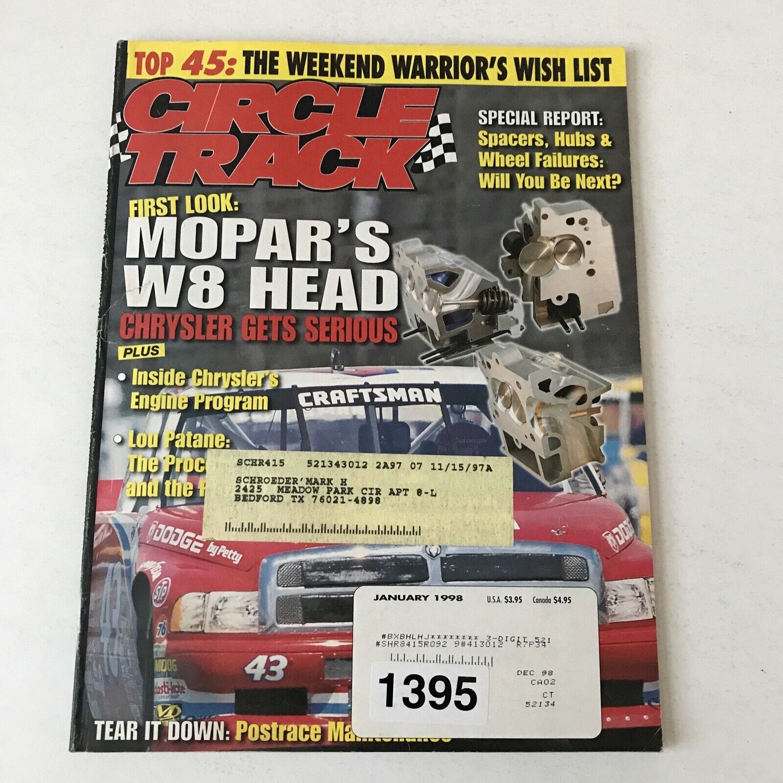 January 1998 Circle Track & Racing Technology Magazine