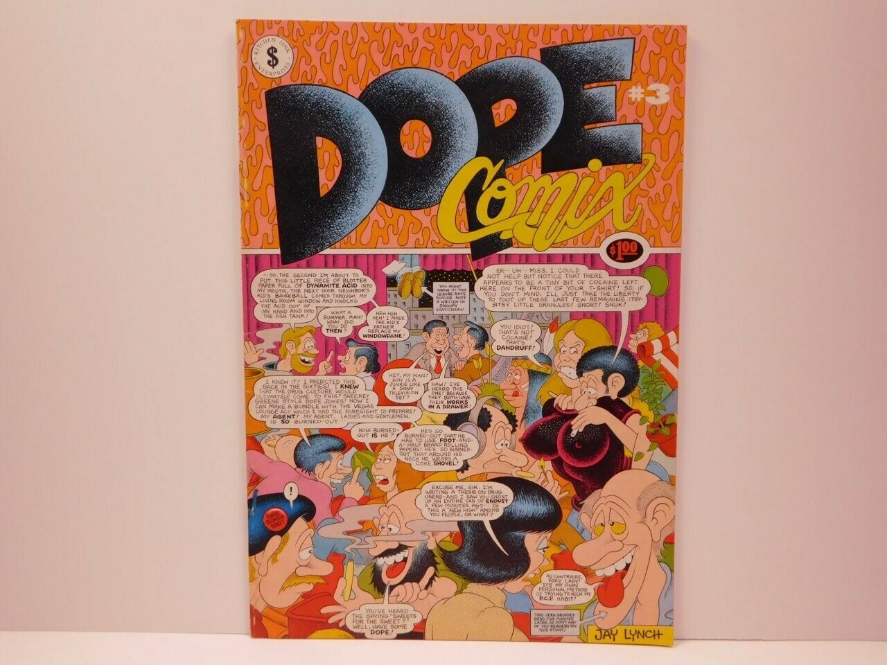 Dope Comix #3 VF+ 8.5 Underground Comic J Lynch H Cruse D Hansen 1st Print Comix