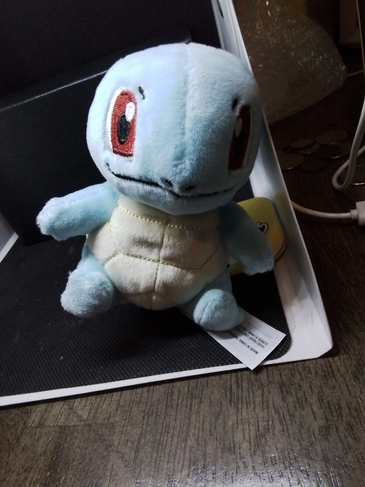 POKEMON CENTER ORIGINAL DOLL PLUSH FIT SITTING SQUIRTLE WITH TAGS