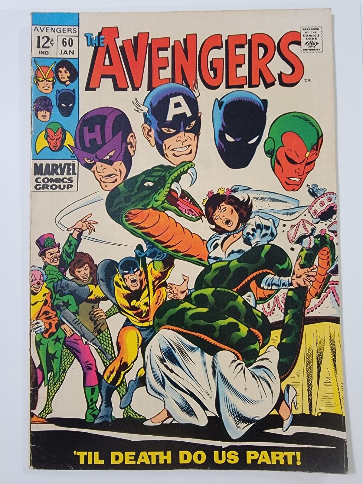 The Avengers #60 FN+ 4th App of The Vision 1968 John Buscema art Vintage Silver 