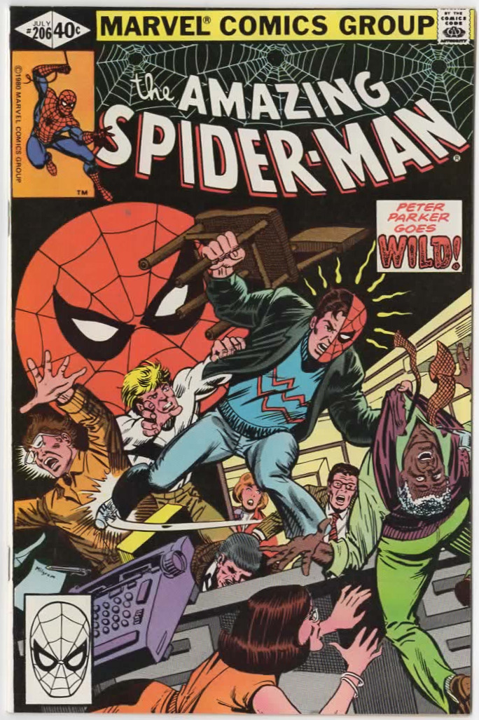AMAZING SPIDER-MAN #206 NM MARVEL COMICS JULY 1980 HIGH-RES SCANS