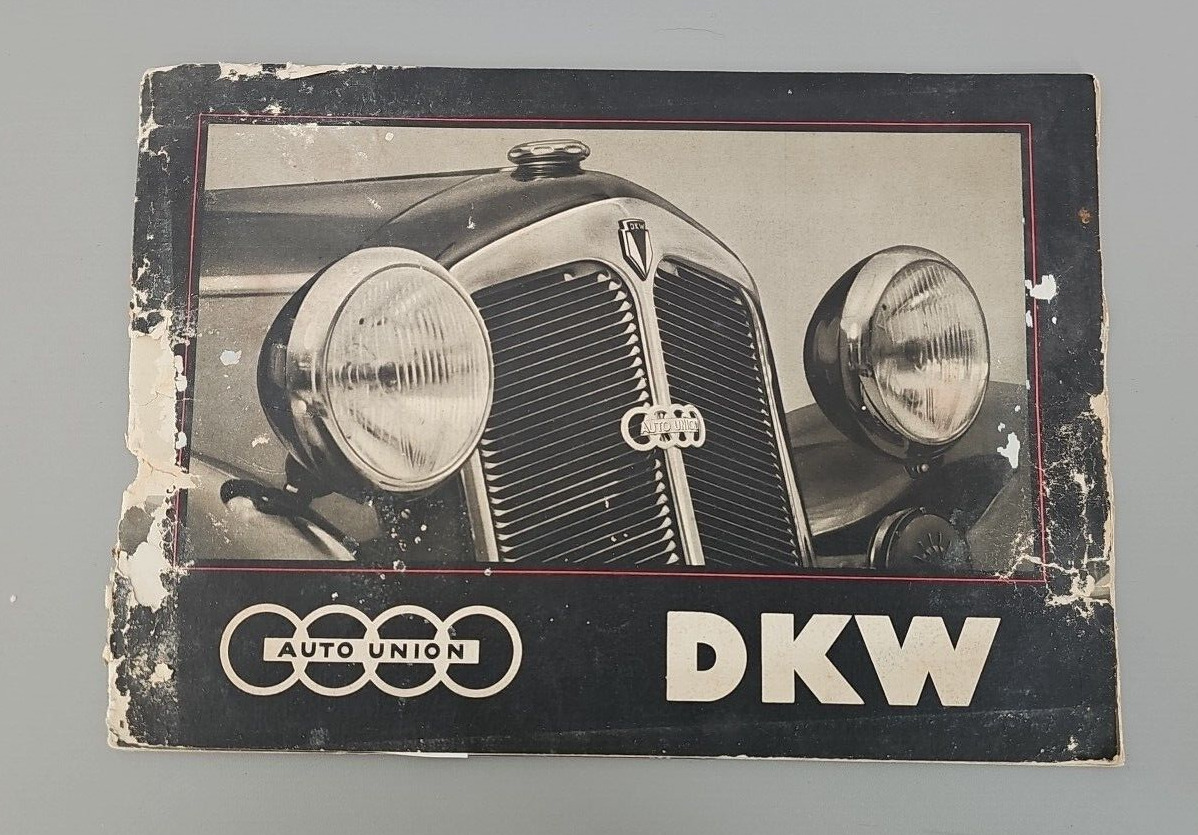 Rare 1930s Auto Union DWK Automobile Car Brochure Models & Price List London