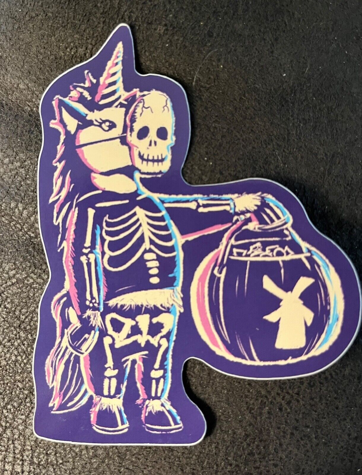 *NEW* Dutch Bros Sticker OCTOBER 2022 Unicorn Skeleton Halloween Pumpkin