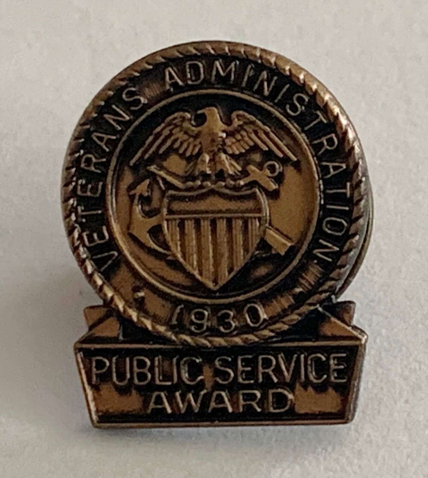 Vintage Veterans Administration Public Service Award