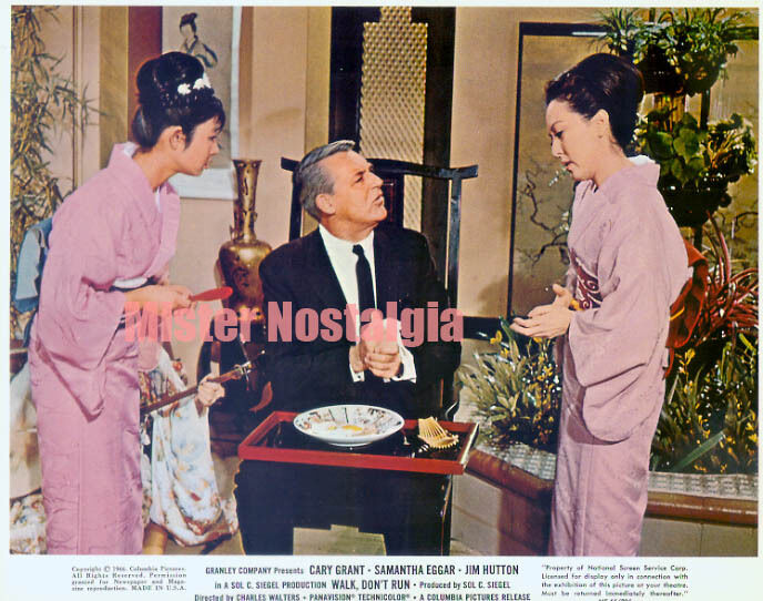 Vintage Photo 1966 Cary Grant with Kimono Girls Walk Don\'t Run color still