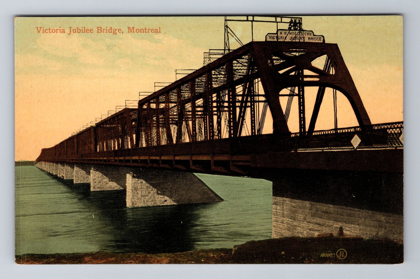 Montreal Ontario Canada, Victoria Jubilee Bridge, Antique Vintage Postcard