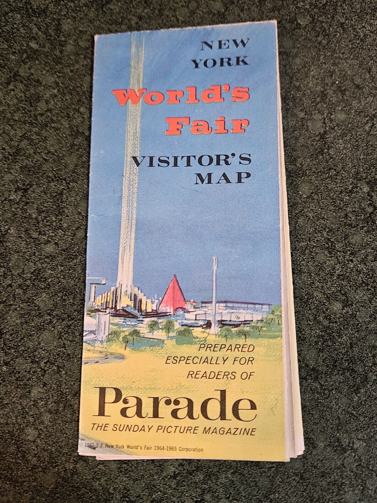 1964 New York World’s Fair Visitors Map Parade Magazine