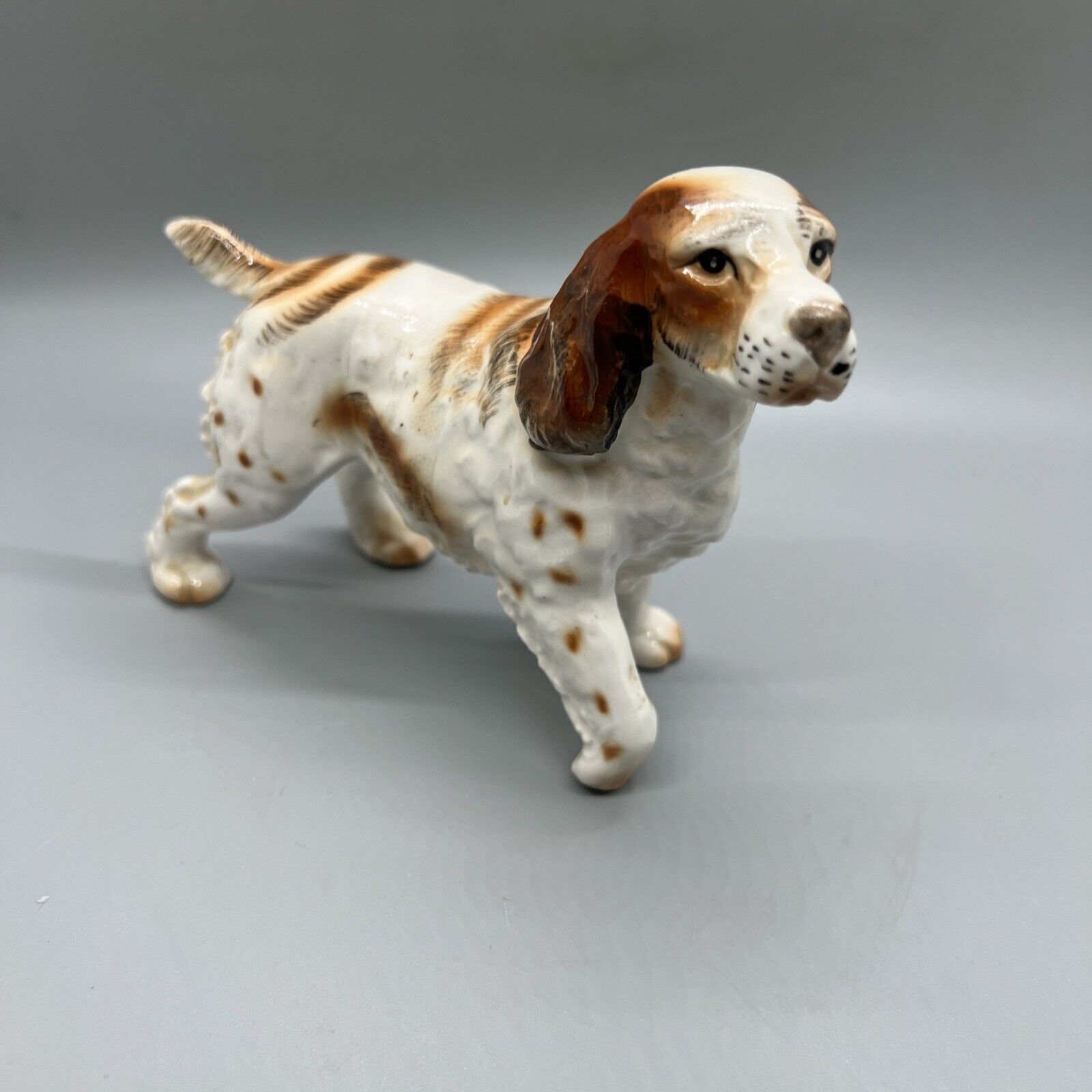 Inarco Spaniel Dog Figurine Japan Vintage 6x4.25”