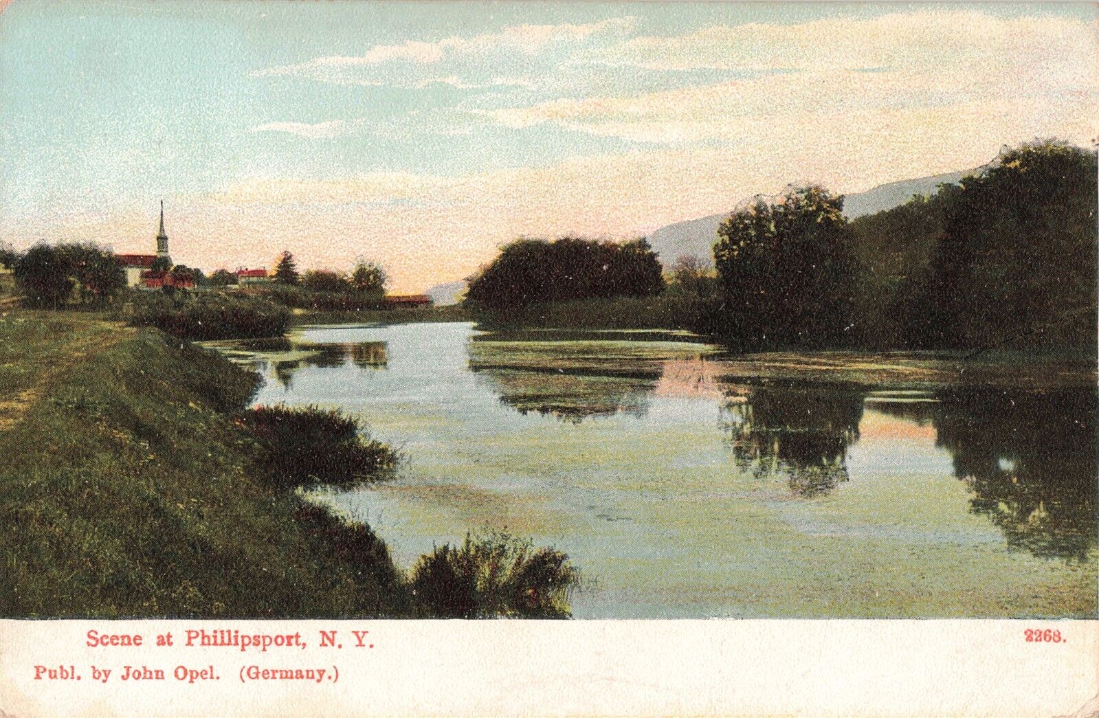 Phillipsport NY New York Pub. John Opel c1907 Postcard A100