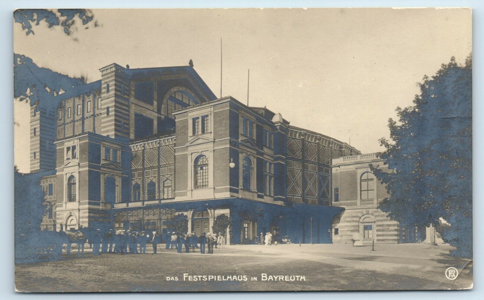 Postcard Festspielhaus in Bayreuth, Germany RPPC A129
