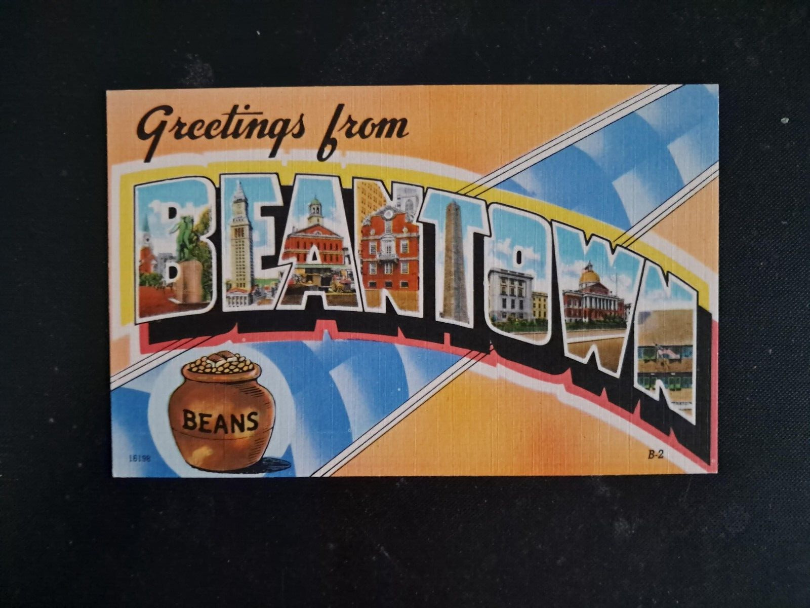 Large Letter Postcard Greetings from BEANTOWN