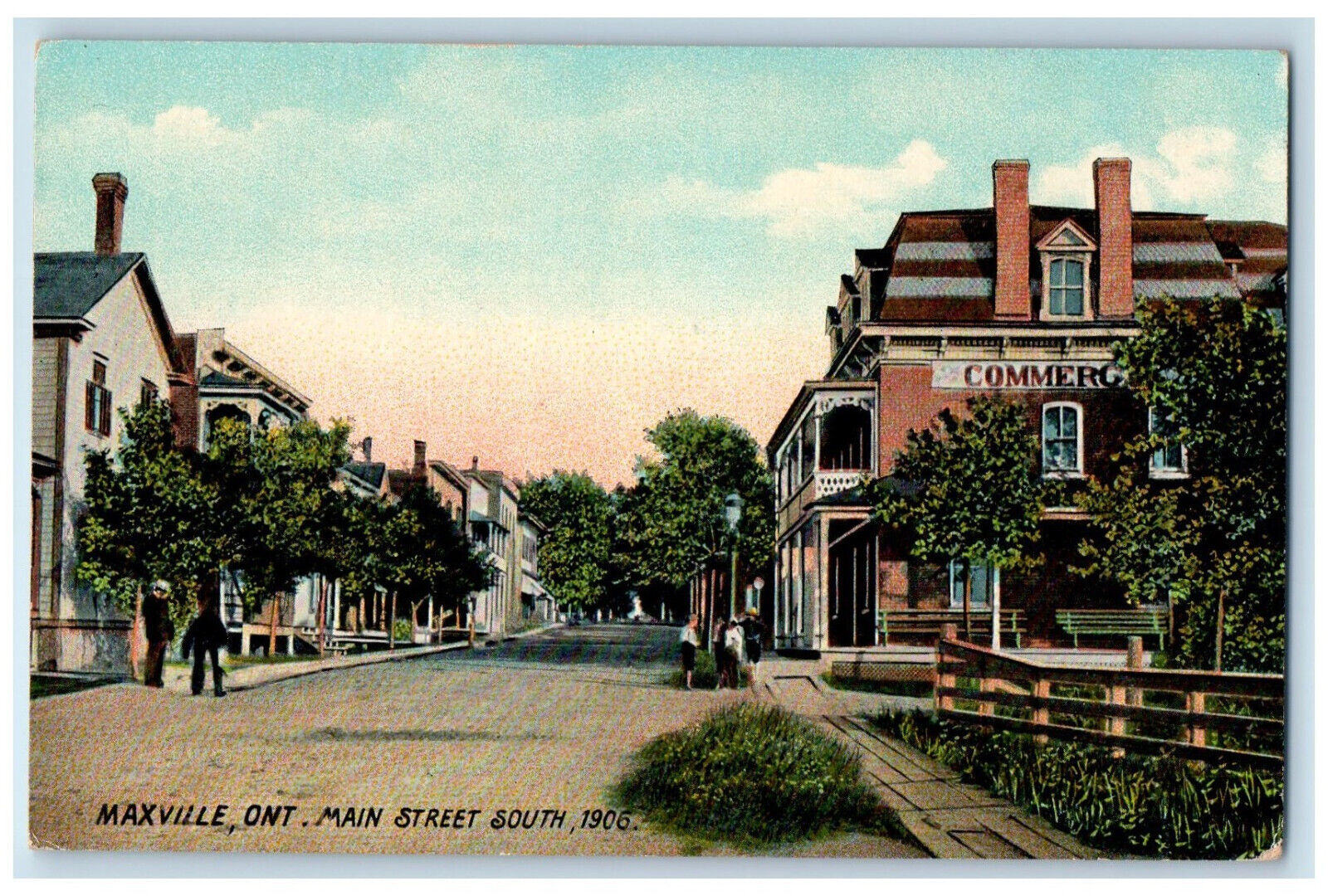 1906 Main Street South Maxville Ontario Canada Antique Postcard Postcard