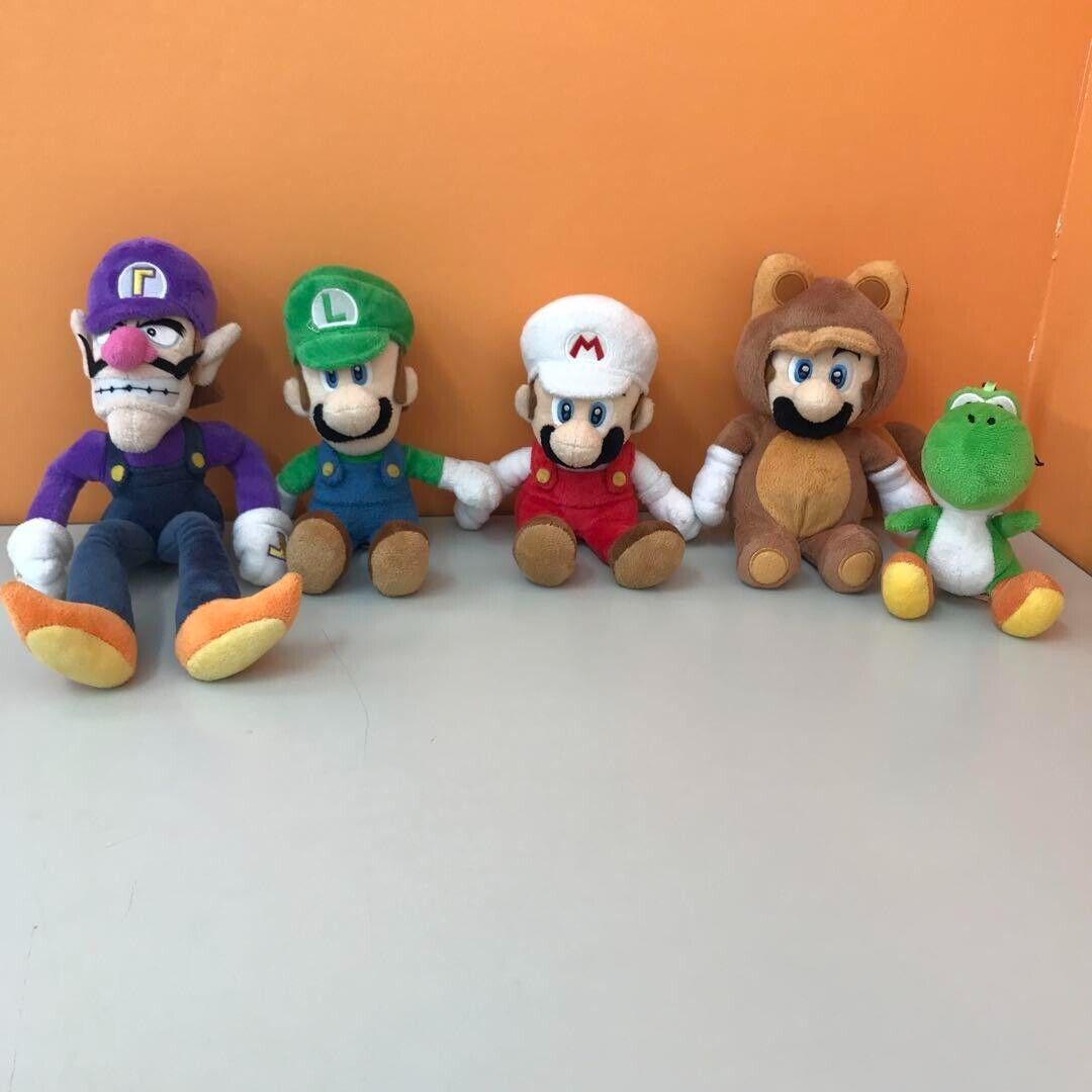 Sanei Boeki Super Mario Plush Toy 5 Items Set stuffed toy