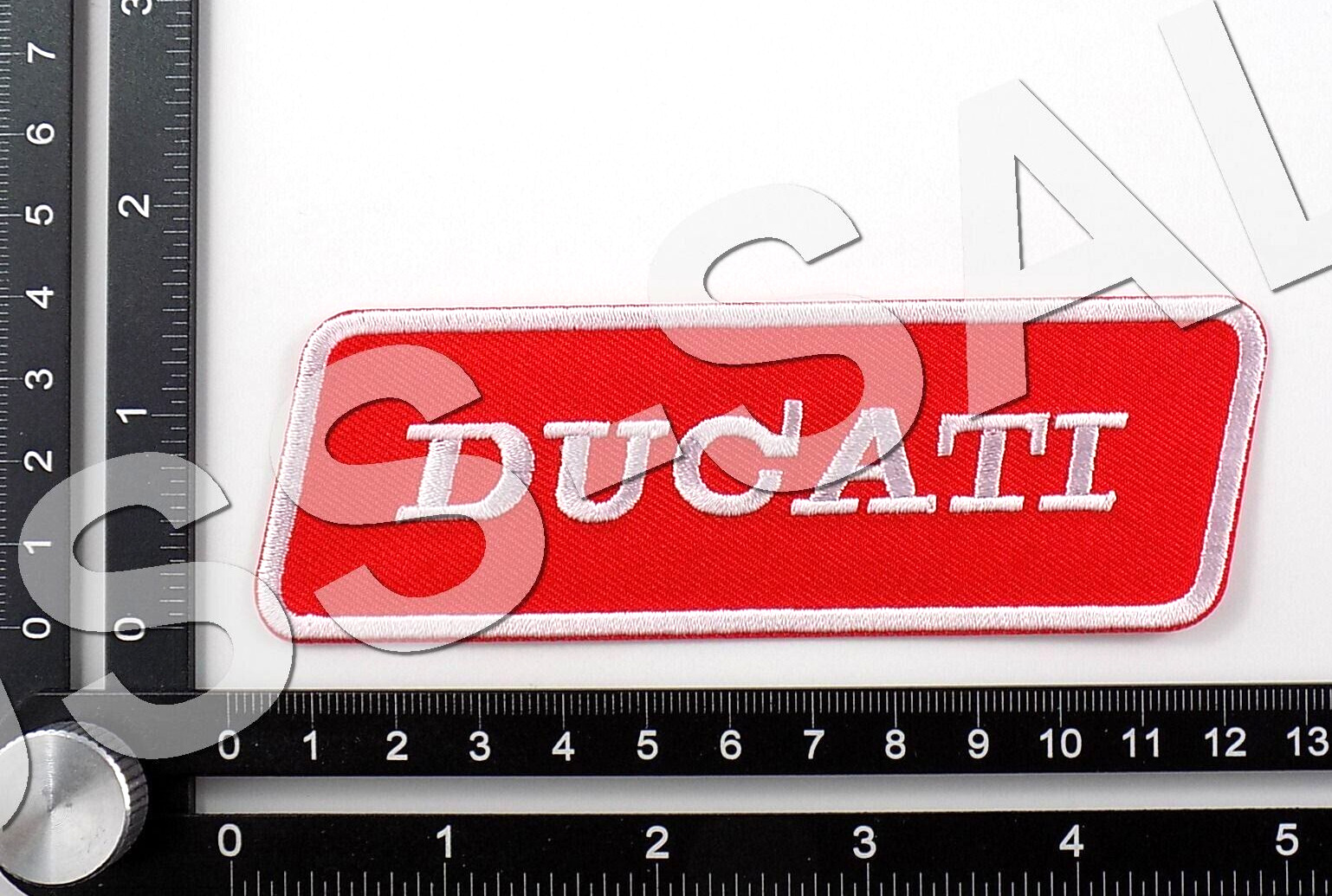 DUCATI EMBROIDERED PATCH IRON/SEW ON ~4-3/4\