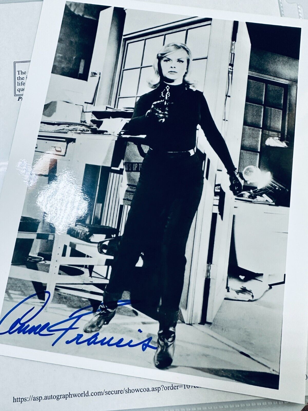 ANNE FRANCIS 8x10 Photo Autograph Signed W/ COA