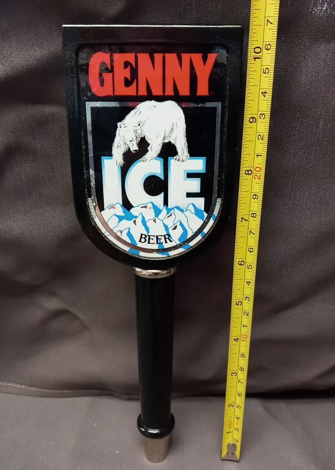 Vintage 1990s Genesee Genny Ice Beer Tap Pull Handle Polar Bear