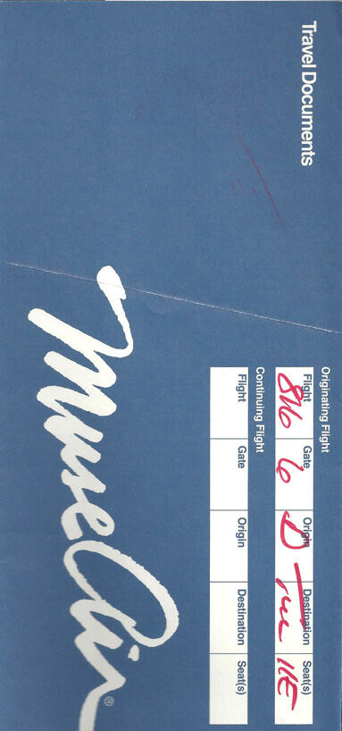 Muse Air ticket jacket wallet c 84 blue [3124] Buy 4+ save 25%