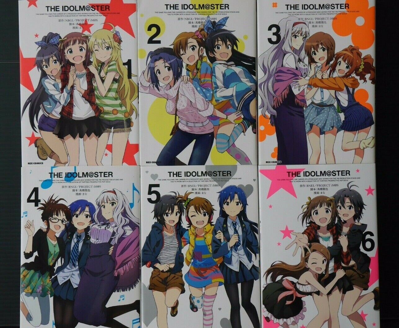 TV Animation The Idolmaster Official Manga vol.1~6 Complete Set - JAPAN