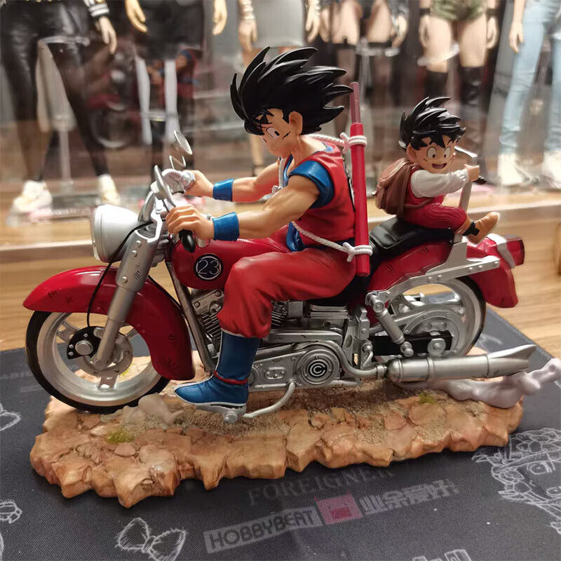 Dragon Ball Z Anime Figure Motorcycle Son Goku Action Songohan Models Toy