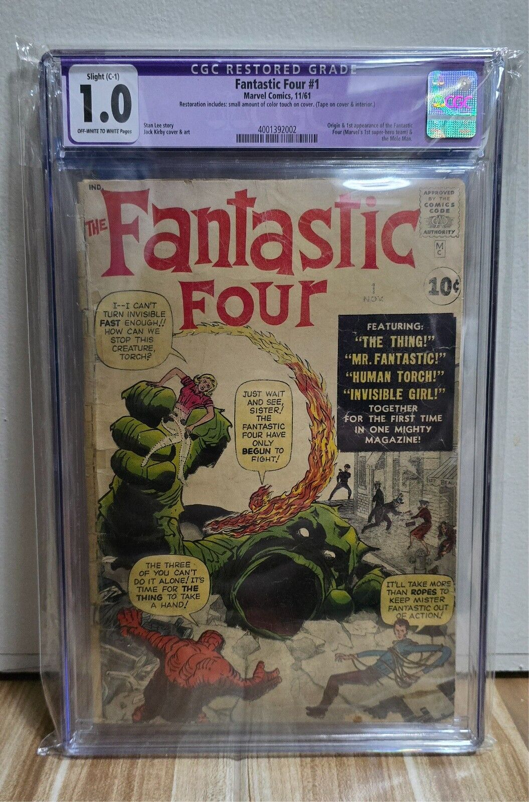 FANTASTIC FOUR #1 (1961) - CGC 1.0 - 1st Fantastic Four