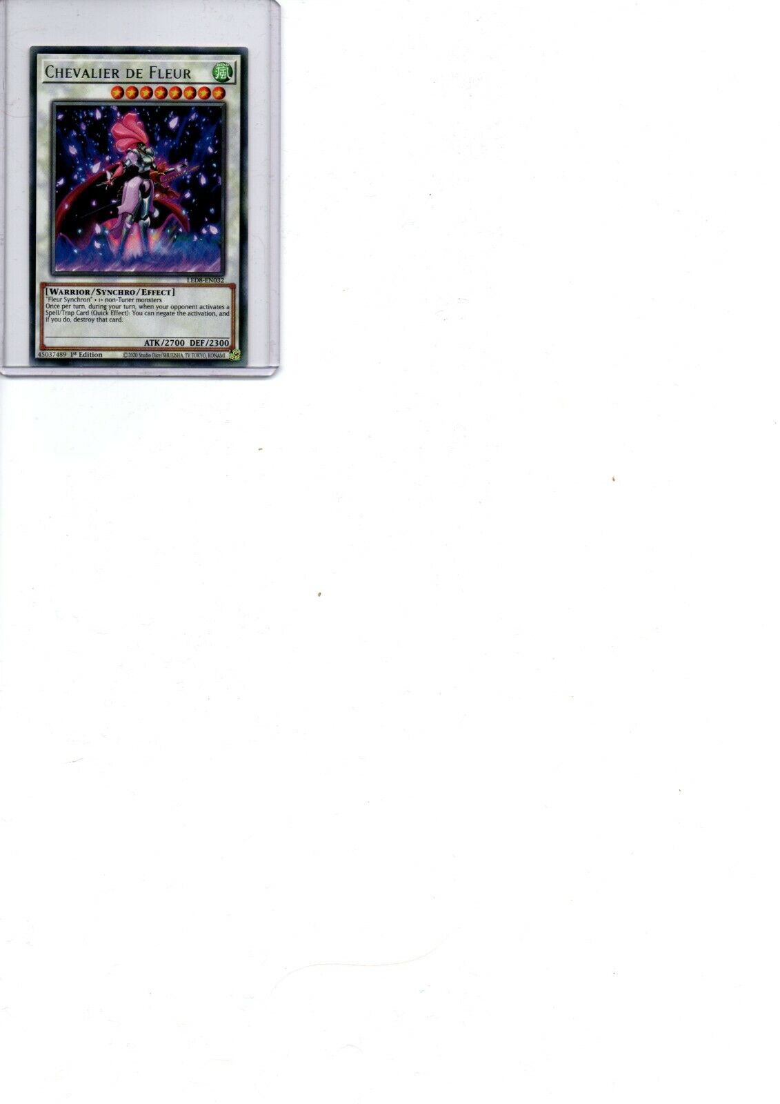 (2) YuGiOh Knight of Flower - LED8-EN032 - Rare - TCG