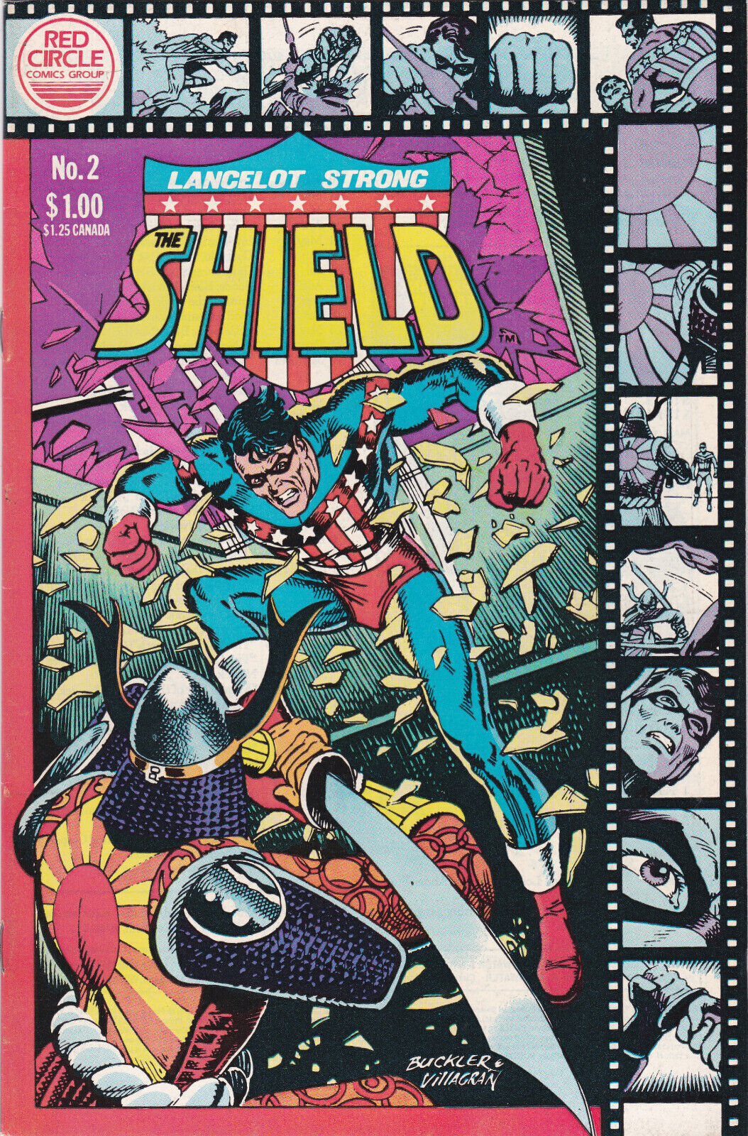 LANCELOT STRONG: THE SHIELD #2 RED CIRCLE COMICS/Archie Comics 1983 High Grade