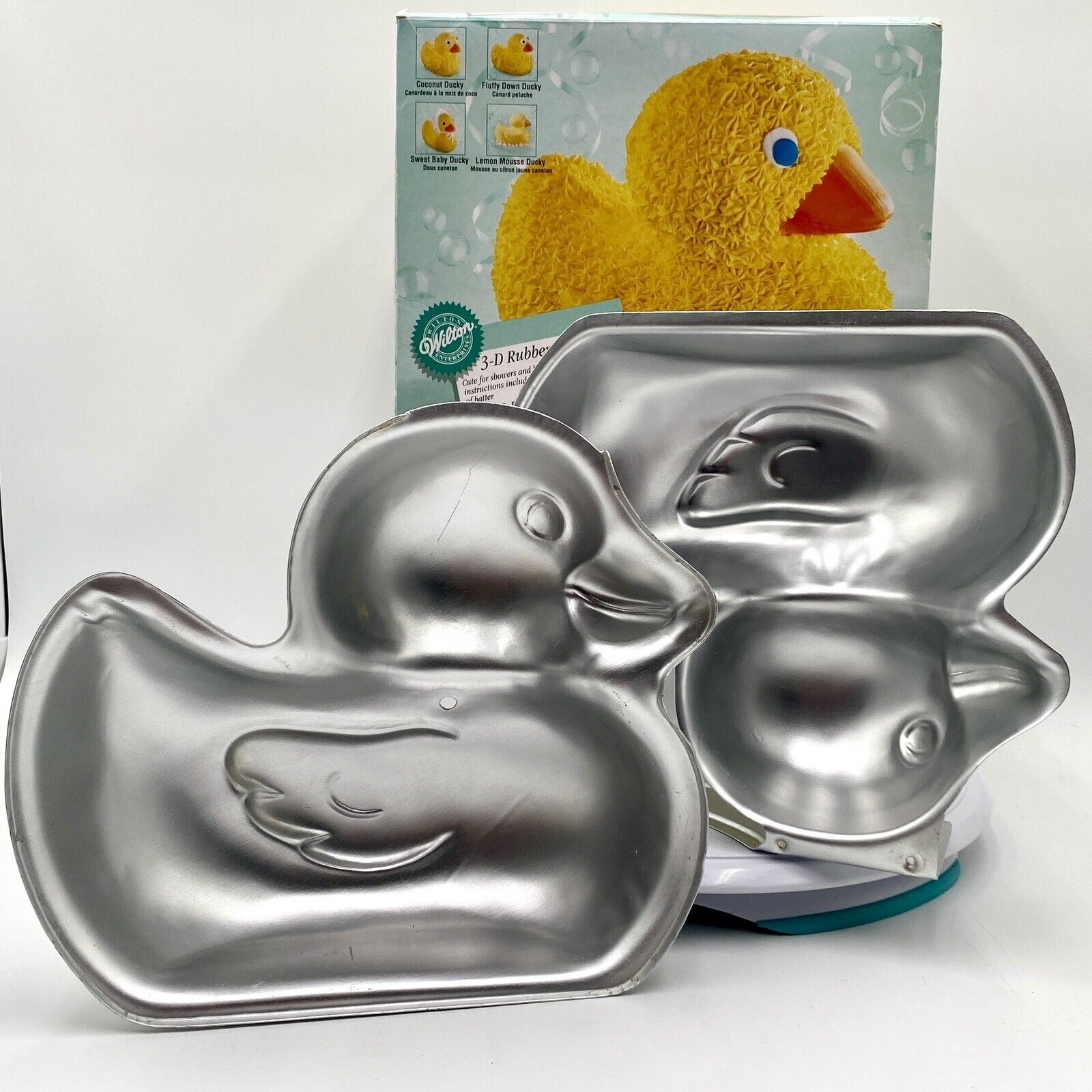 Wilton 3-D Rubber Ducky Stand-Up Cake Pan Duck  2105-2094 Instructions Vintage