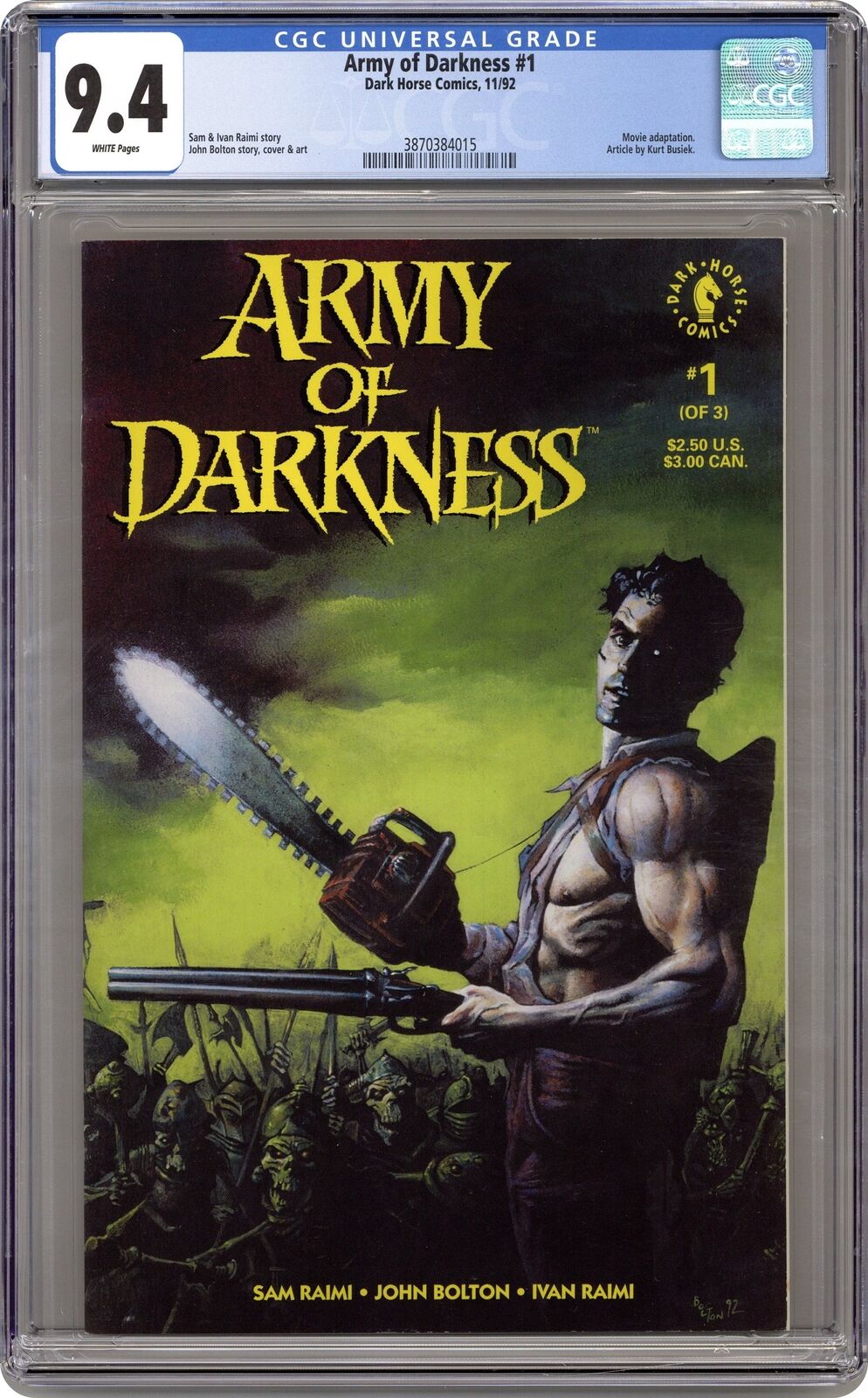 Army of Darkness #1 CGC 9.4 1992 3870384015