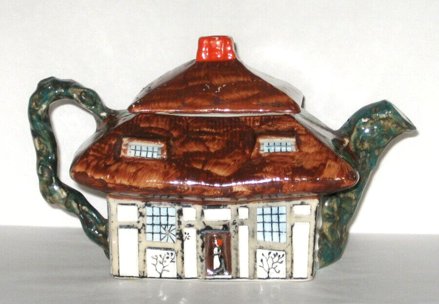 Antique Vintage John Maddock Royal Vitreous Small Rustic Tea Pot England