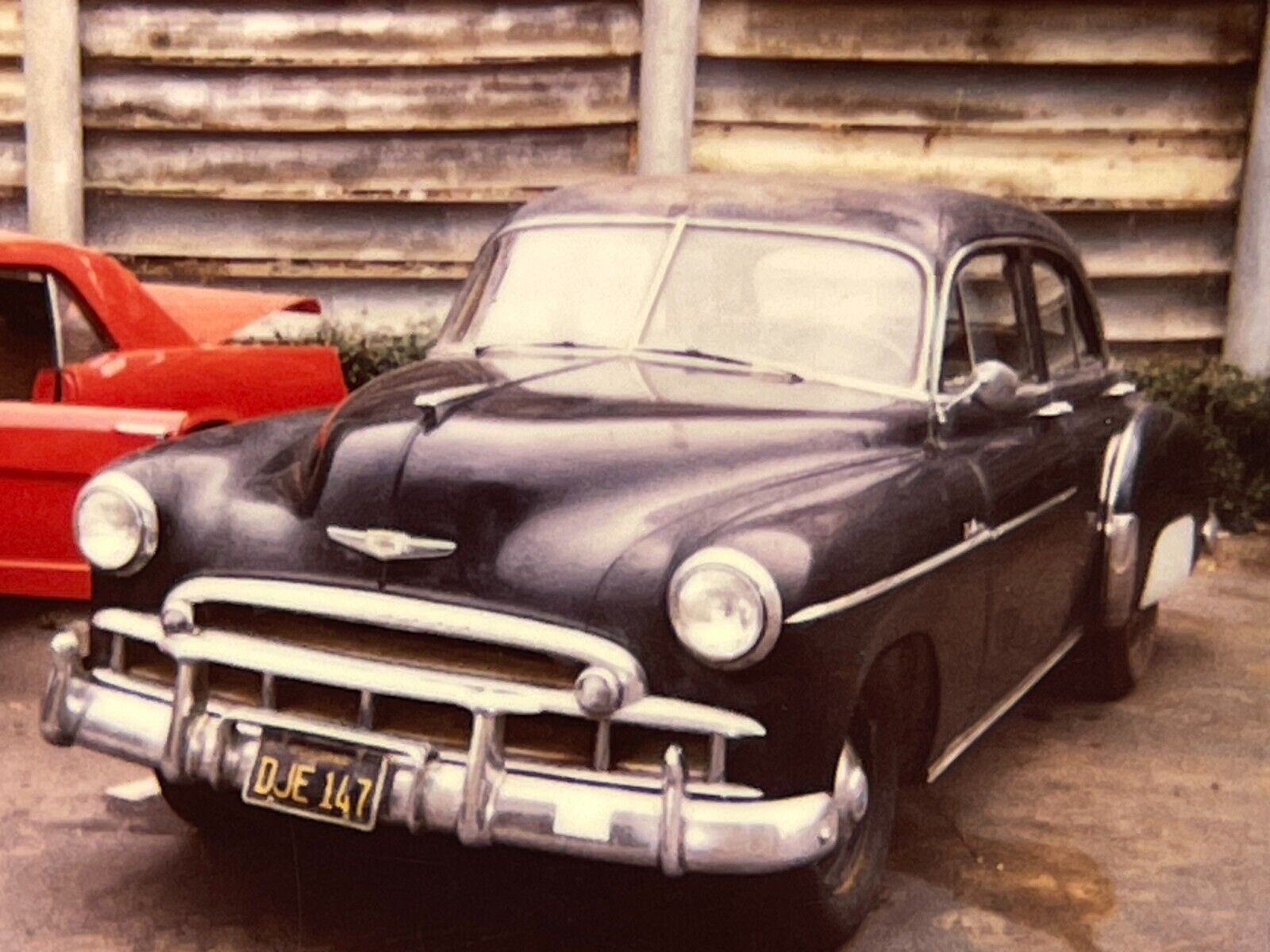 CCH 2 Photographs From 1980-90\'s Polaroid Artistic Of A 1949 Chevy Chevrolet 3SP