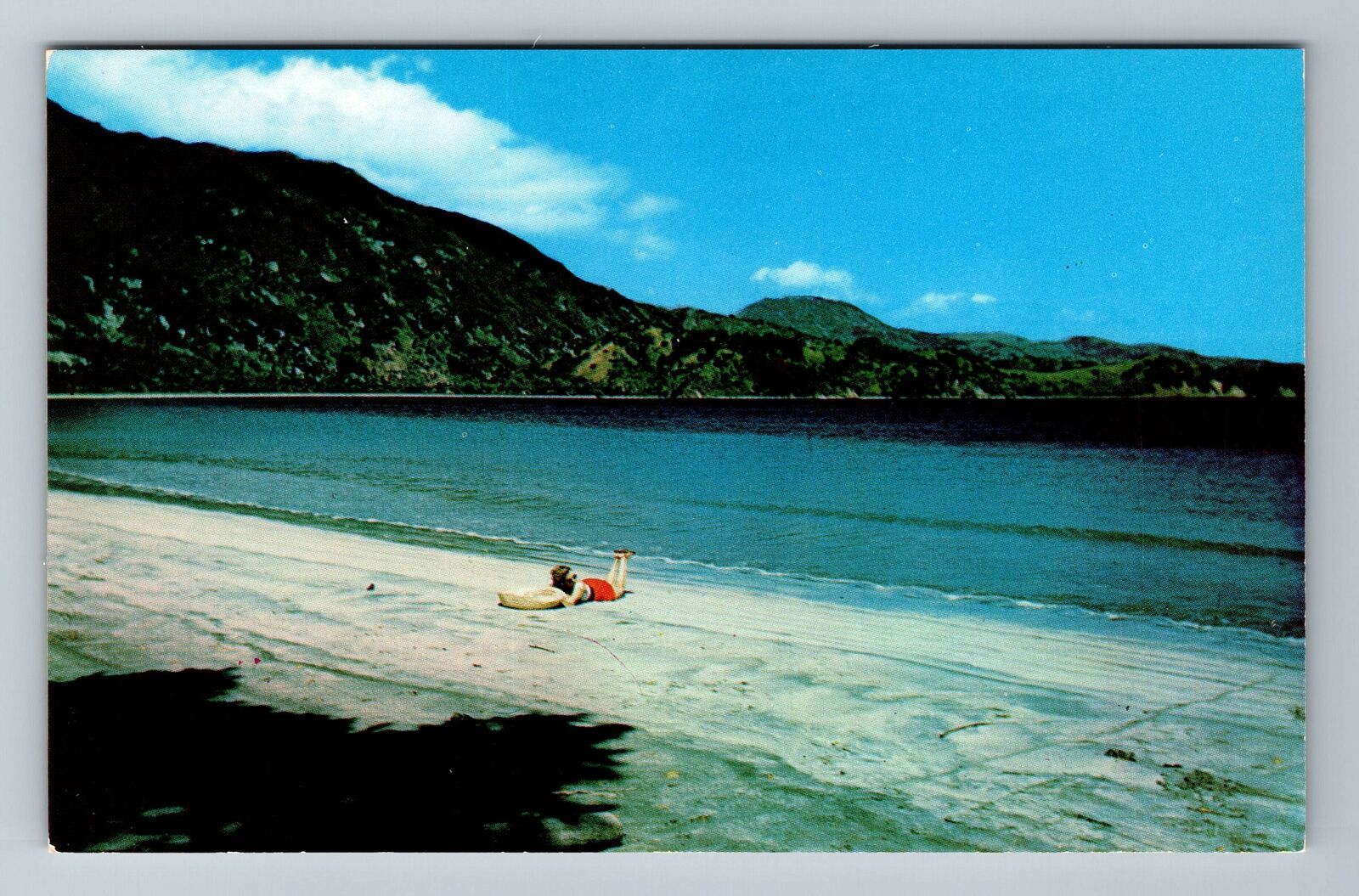 Chou Chou-Haiti-Chou Chou Bay, Woman Sun Bathing, Vintage Postcard
