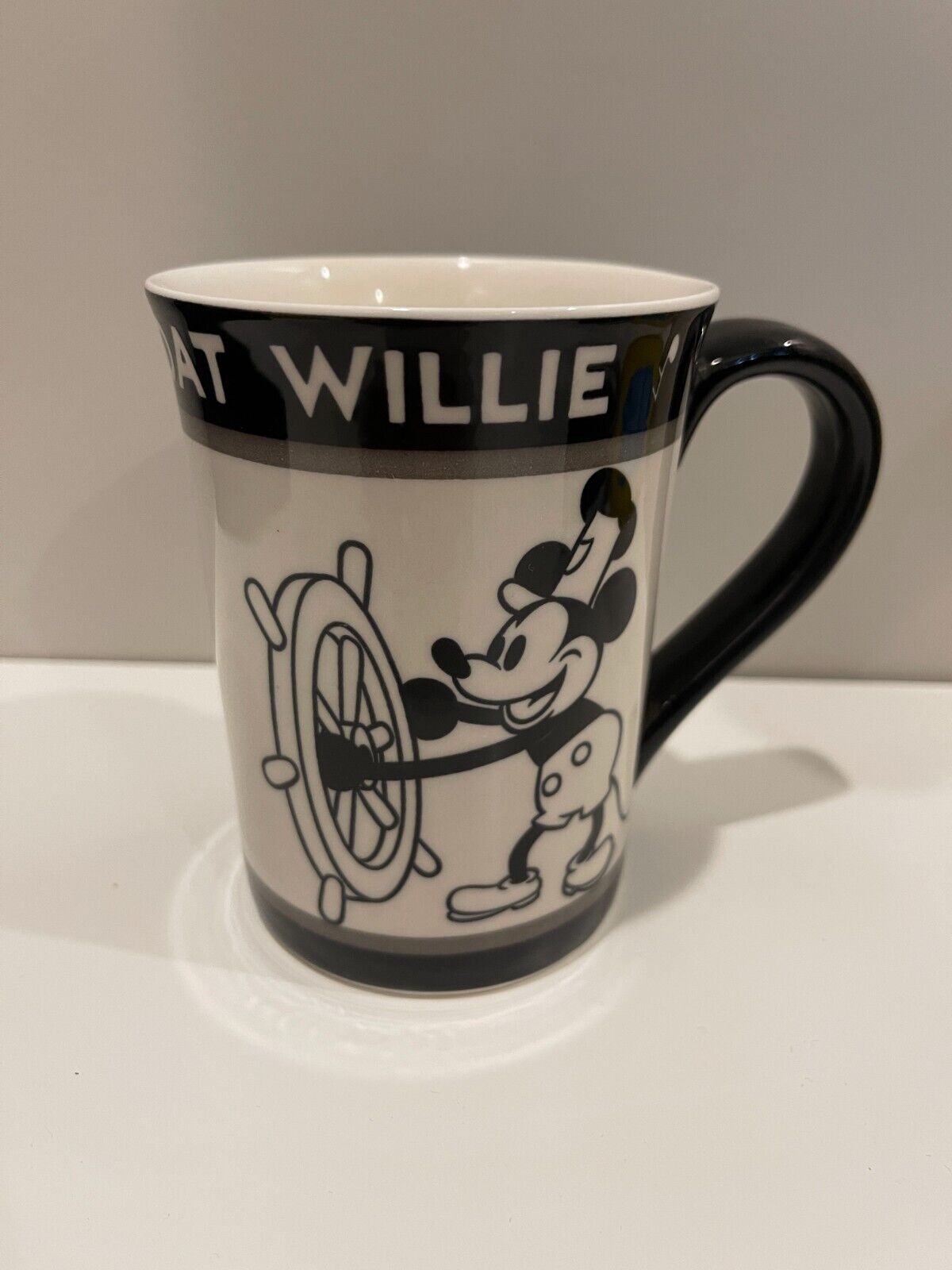 Disney Mickey Mouse Steamboat Willie Ceramic Mug 4.5” Kcare Vintage