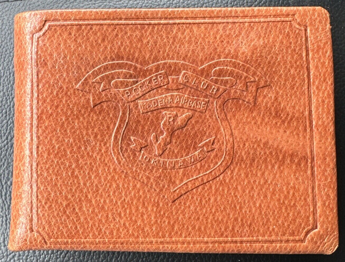 Kadena Air Base “Rocker Club” Okinawa Genuine Pigskin Leather Wallet