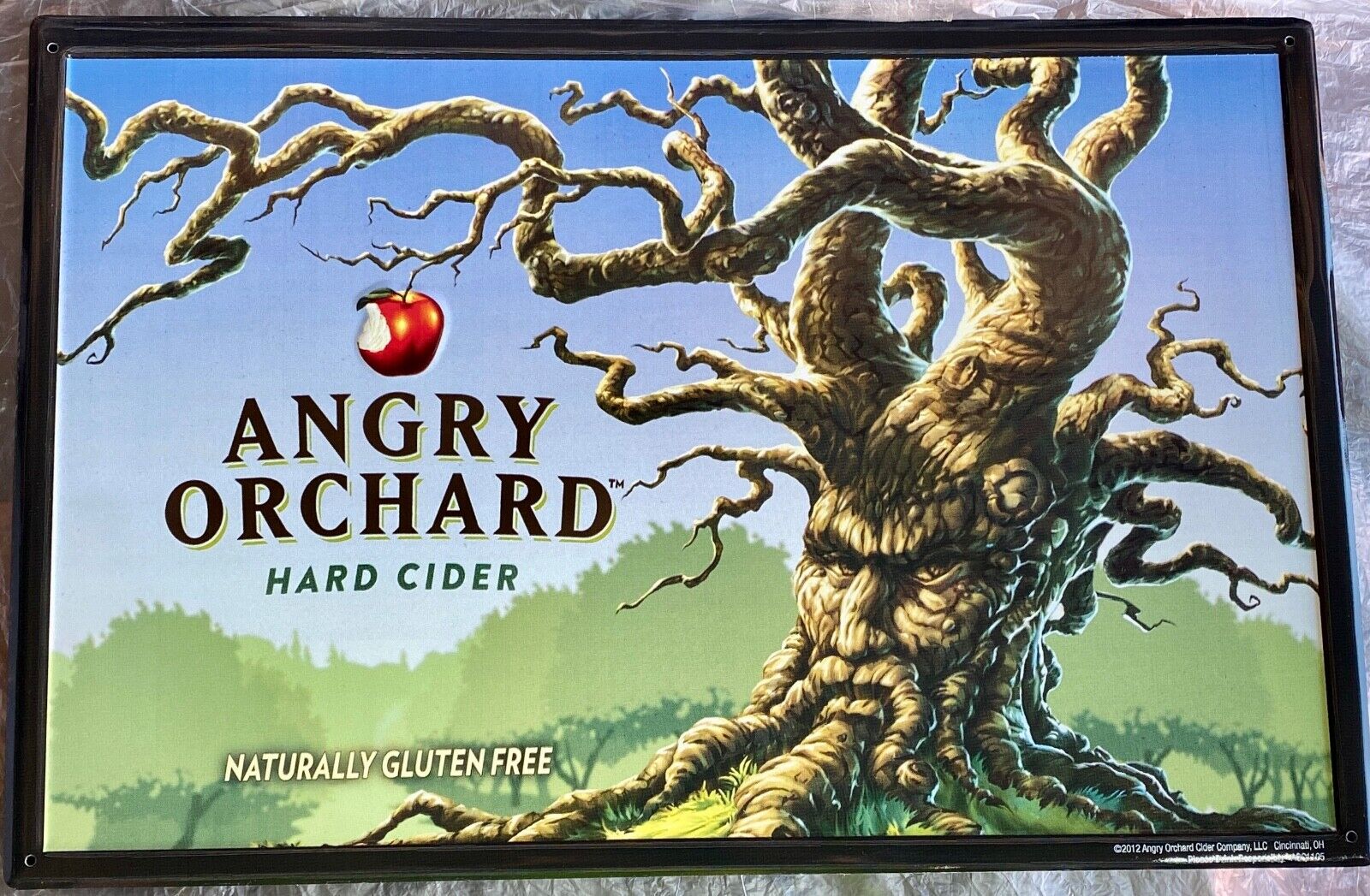 NEW Angry Orchard Hard Cider 🍺 Tin Sign 11-1/2\