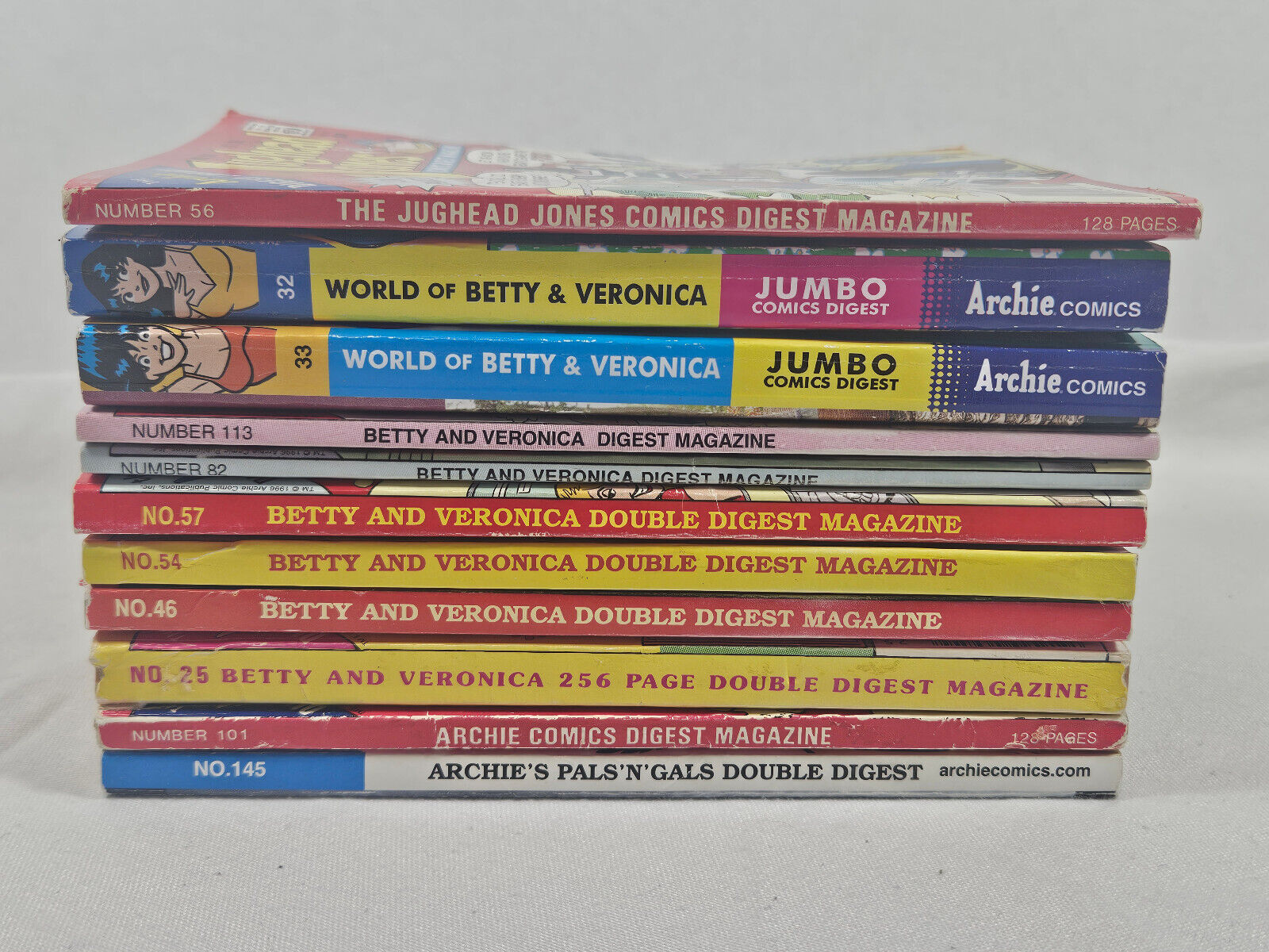 Archie Comics Digest Lot of 11 Betty and Veronica Double Digest Jughead Jones