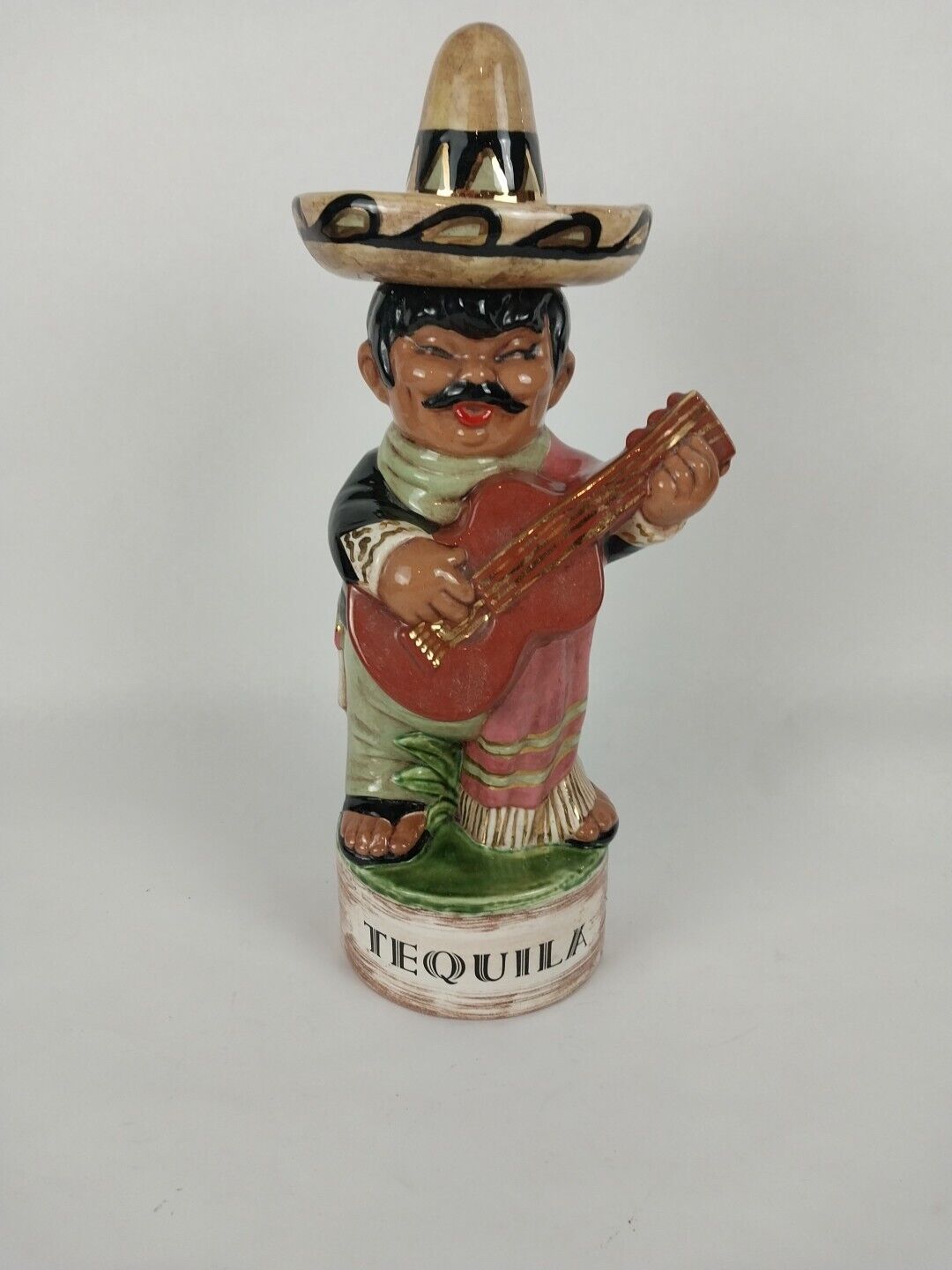 VINTAGE MARIACHI MEXICAN TEQUILA DECANTER , 1970s \