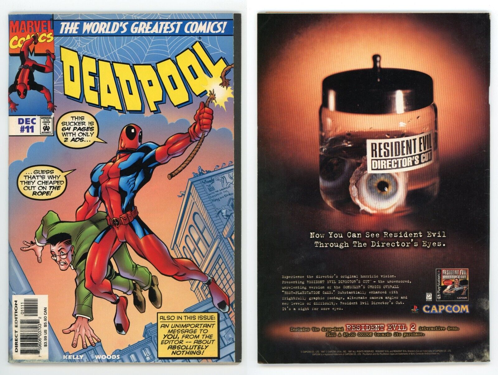 Deadpool #11 (FN 6.0) Amazing Fantasy 15 1st Spider-Man Homage X-Men 1997 Marvel